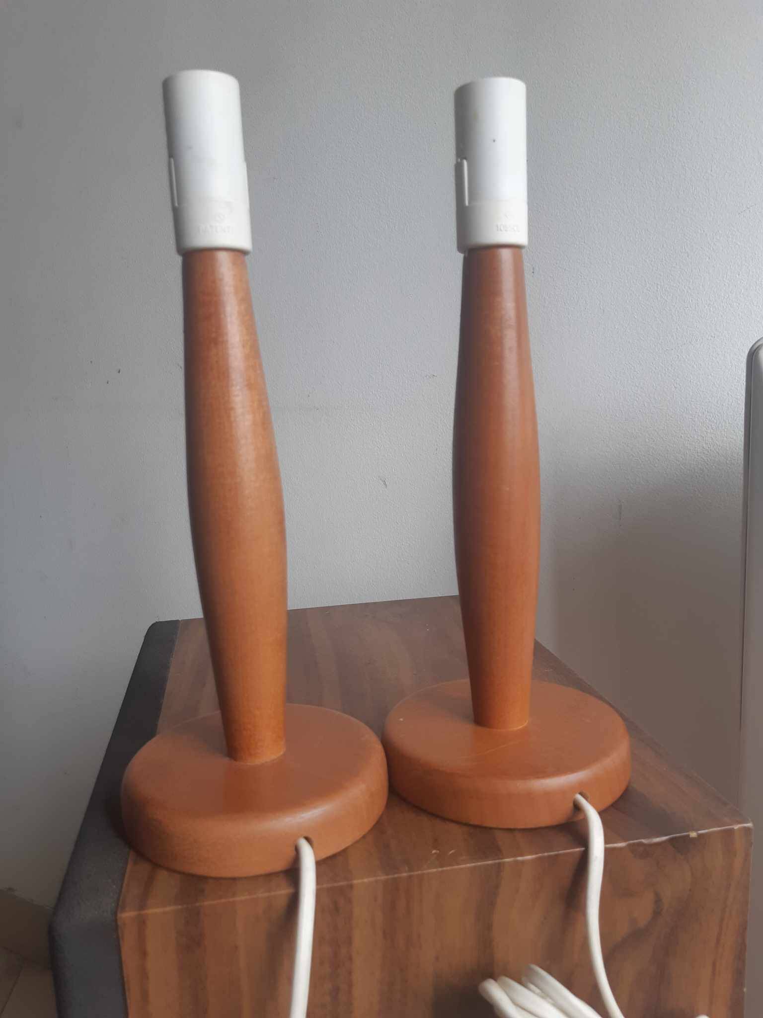 Vintage Ikea wooden lamp bases