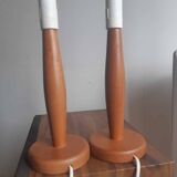 Vintage Ikea wooden lamp bases