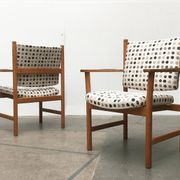 Set of mid-century Danish oak armchairs by Kurt Østervig.