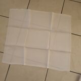 Old tablecloth, 7 white damask towels, hem days handmade