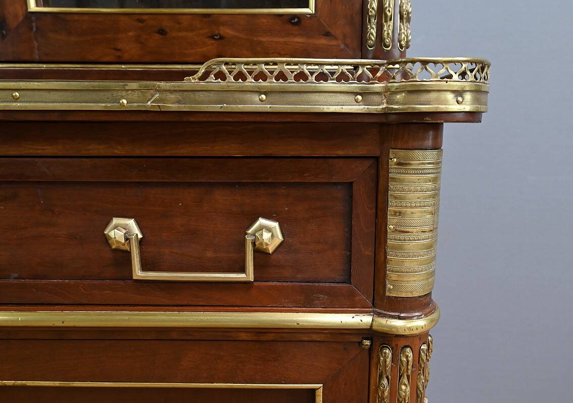 Mahogany Library Scriban, Louis XVI style – Mid-19th century