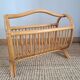 Vintage rattan magazine rack