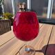 Grand verre géant 26 cm Empoli rouge rubis verre soufflé