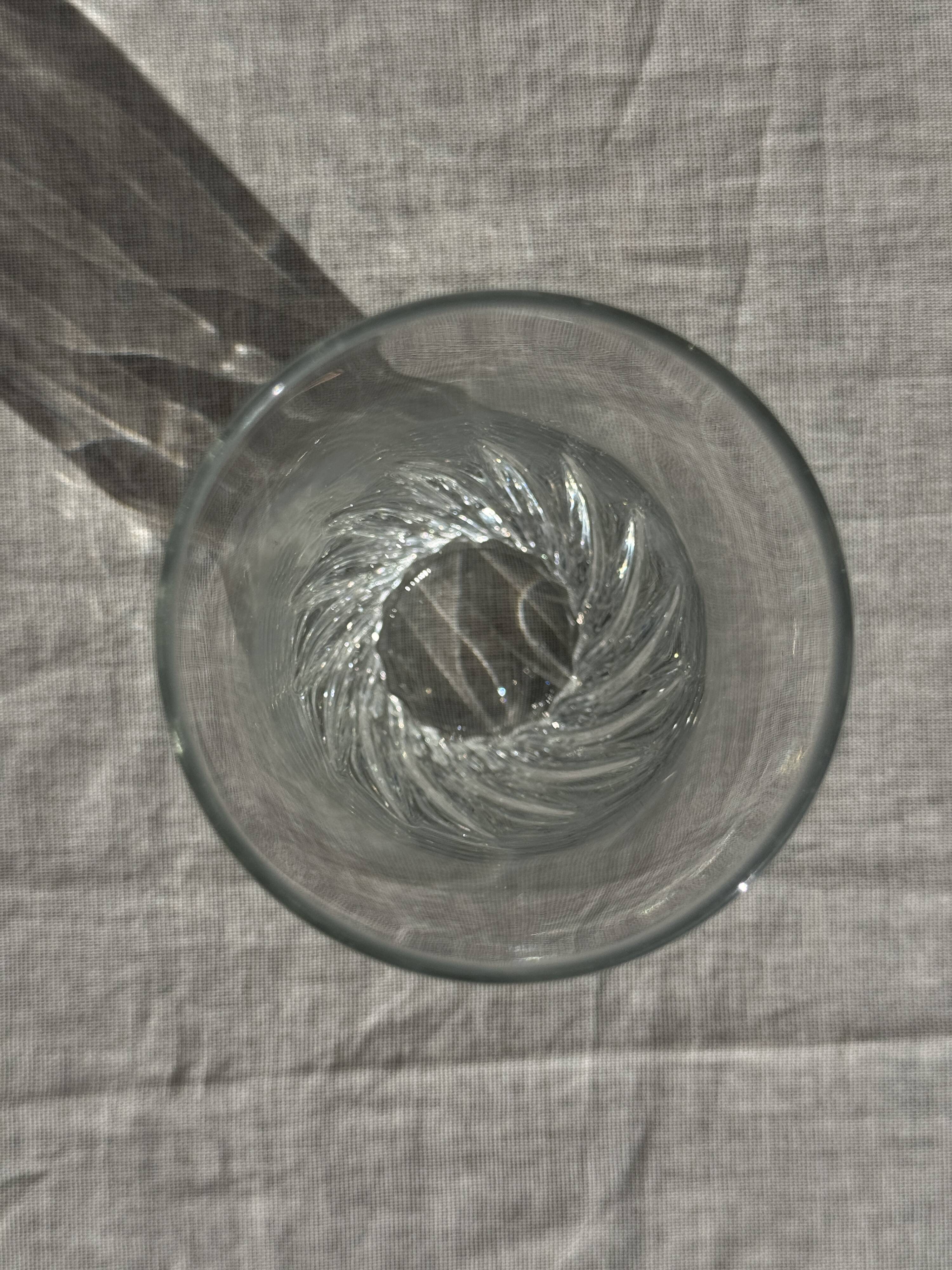 Set of 6 glass orangeade glasses H14.5 D7