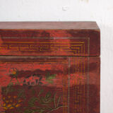 Small antique chest with floral patterns (circa 1900) #19