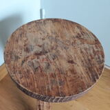 Brutalist tripod stool wabi sabi