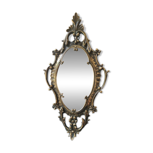 ancien Miroir mural bronze