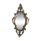 Antique gilded bronze wall mirror. Rococo/Baroque style. Dimensions 31x17cm.