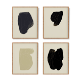4 abstract giclee prints, set of four, A3