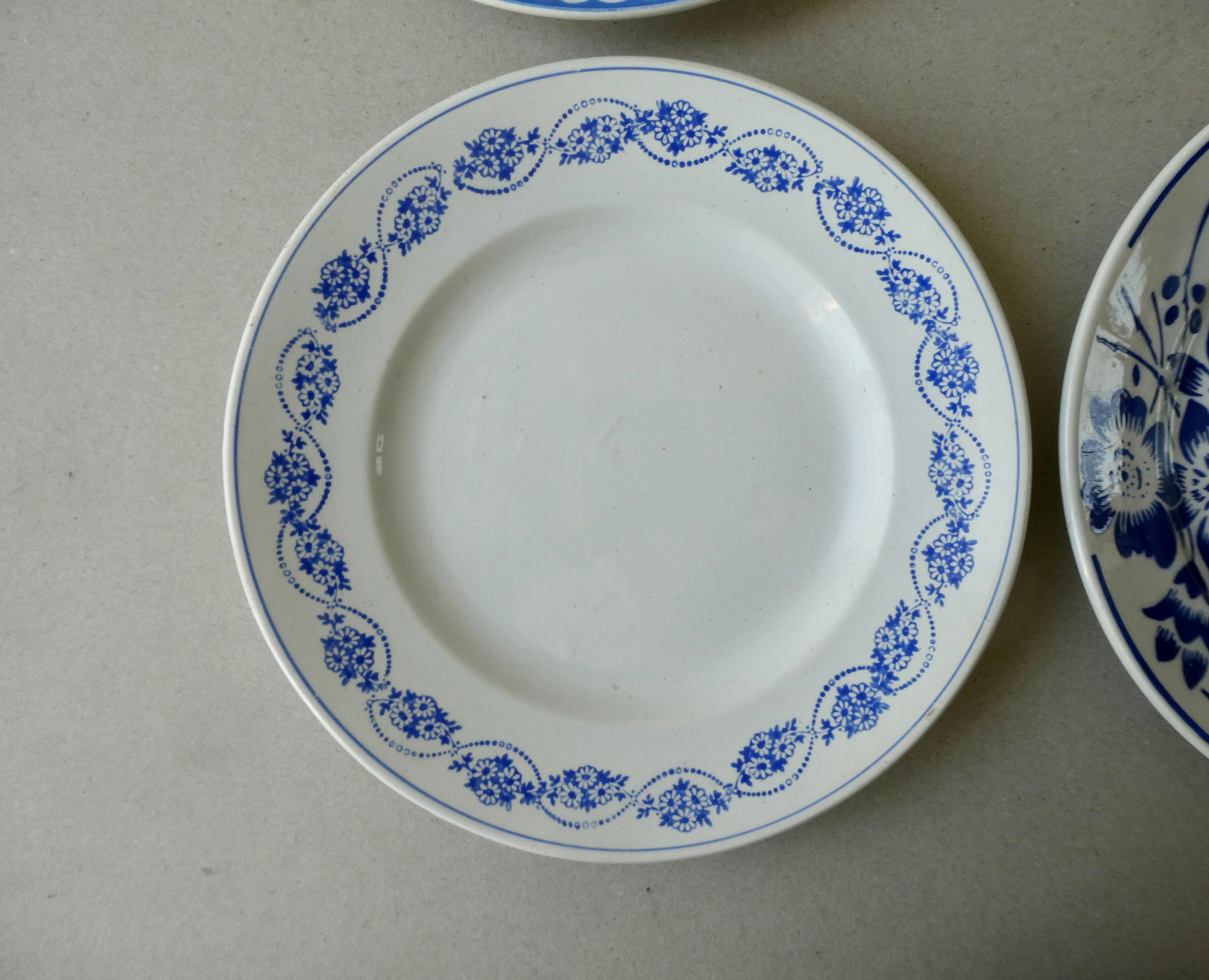 Lot De 8 Assiettes Jetables Réutilisables Bleu Ciel 21,5 Cm