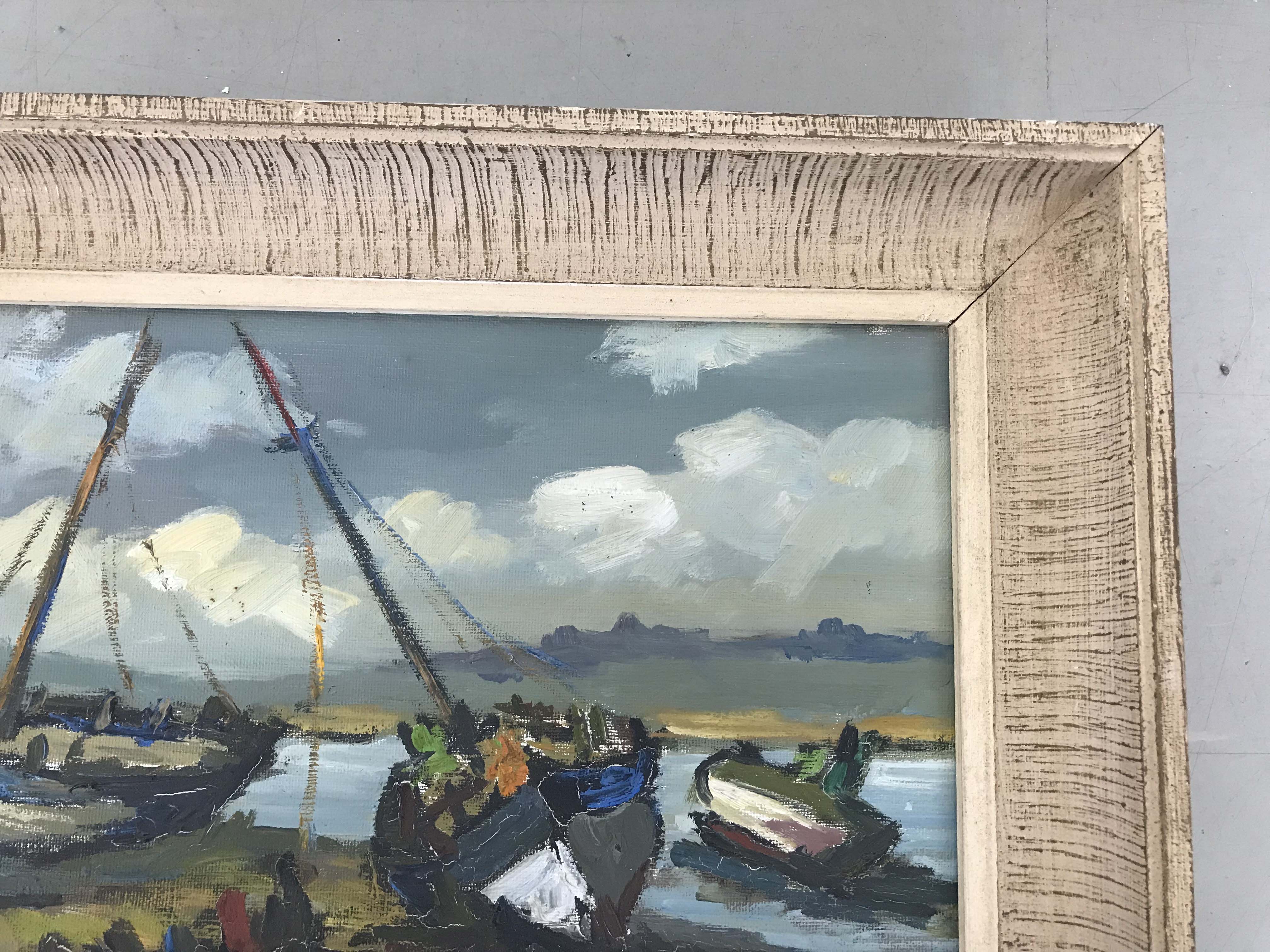Tableau marine à l'huile