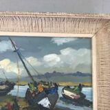 Tableau marine à l'huile