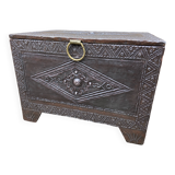 Small orientalist wooden chest shirazi india persia