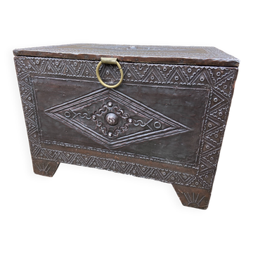 Petit coffre en bois orientaliste shirazi india perse