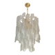 Murano Glass Chandelier "Virgola" Made in Italy Venini Style