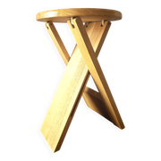 Folding wooden stool 1980