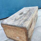 Trunk chest in raw wood