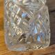 Chiseled glass vase
