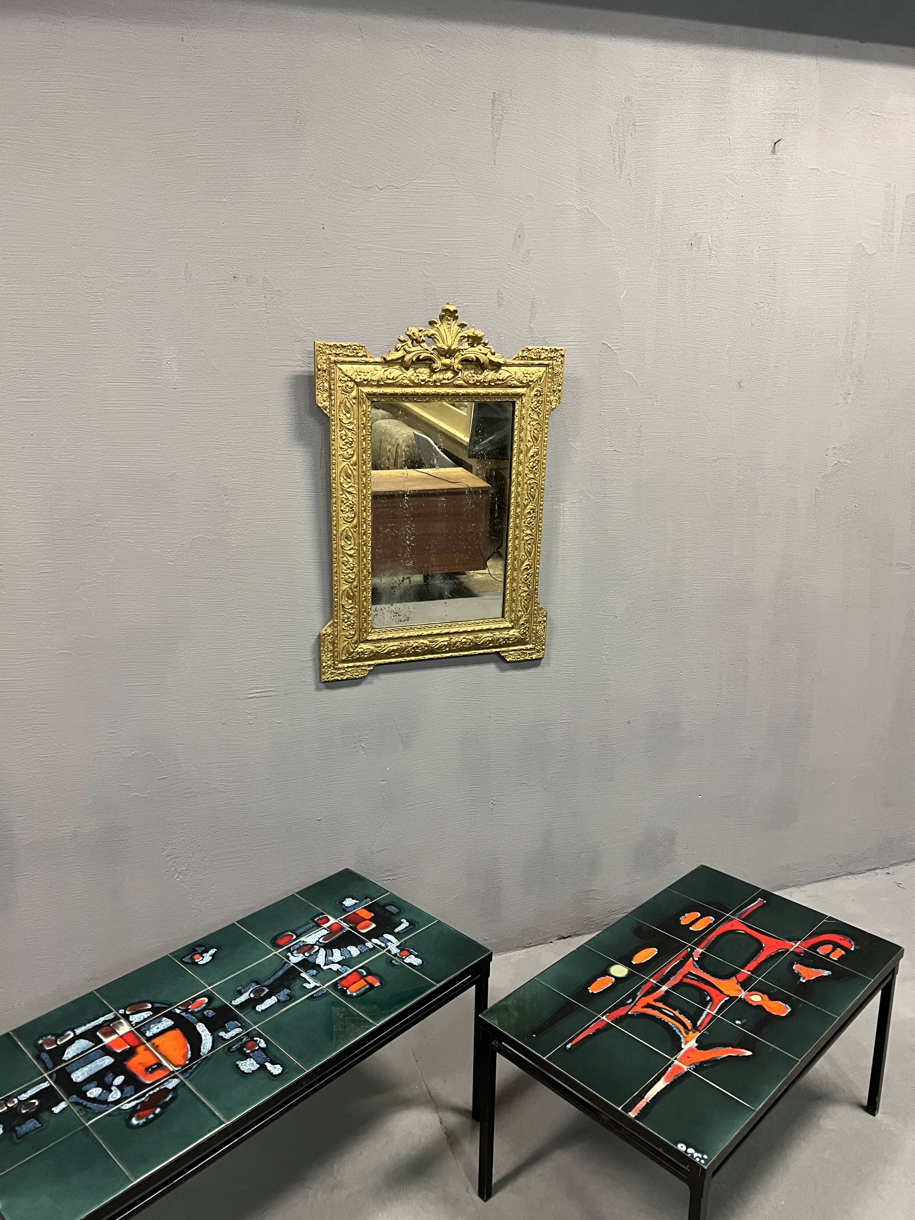 Golden mirror Louis XV - 86x59cm