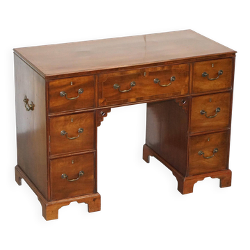 Georgian military campaign desk Regency with large map drawer