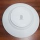 Flat plate in faience of Saint Amand and Hamage, Iron earth, Modern Style, green color