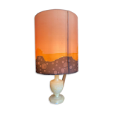 Alabaster foot lamp