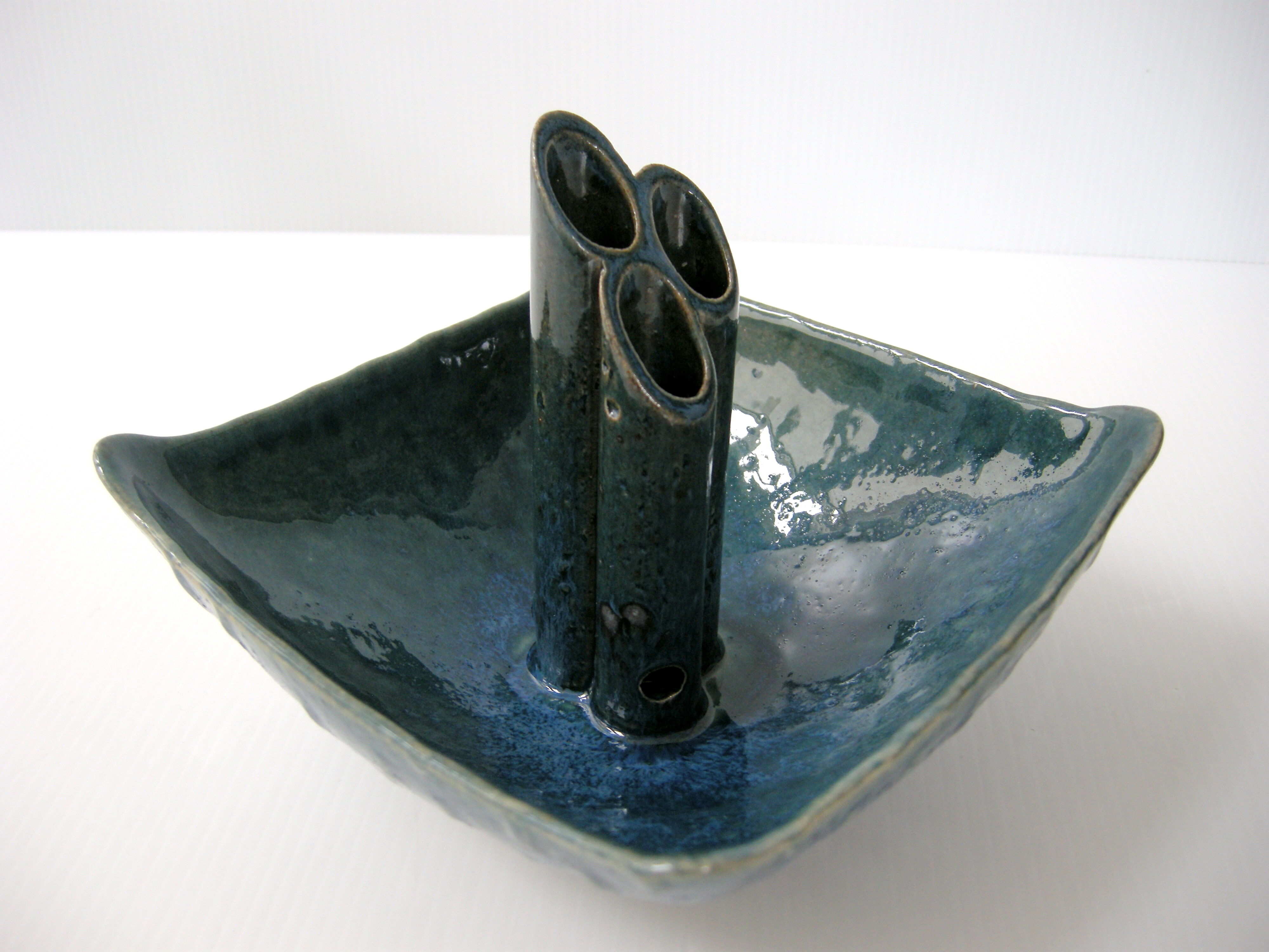 Vintage stoneware vase 1970