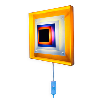 Kvadrille Wall Lamp By Bengt Karlby For Lyfa, Denmark, 1970S