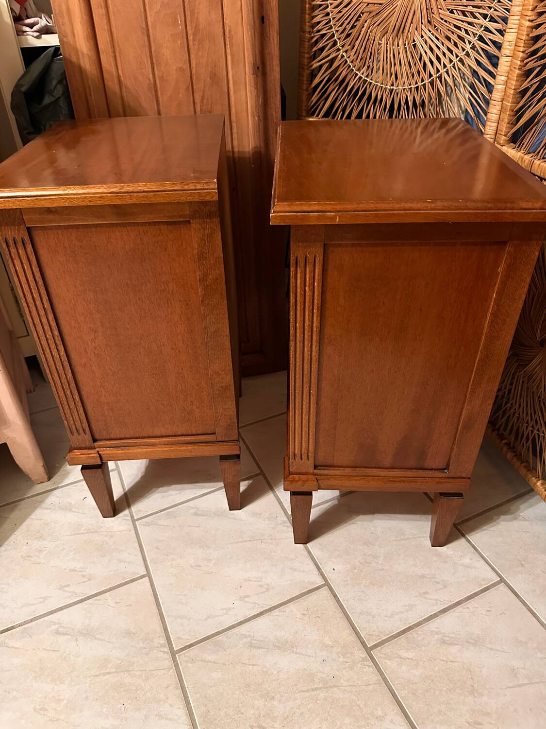 Vintage dresser bedside tables