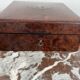 Jewelry box, Napoleon III, nineteenth century, cedar magnifying glass, rosewood, brass