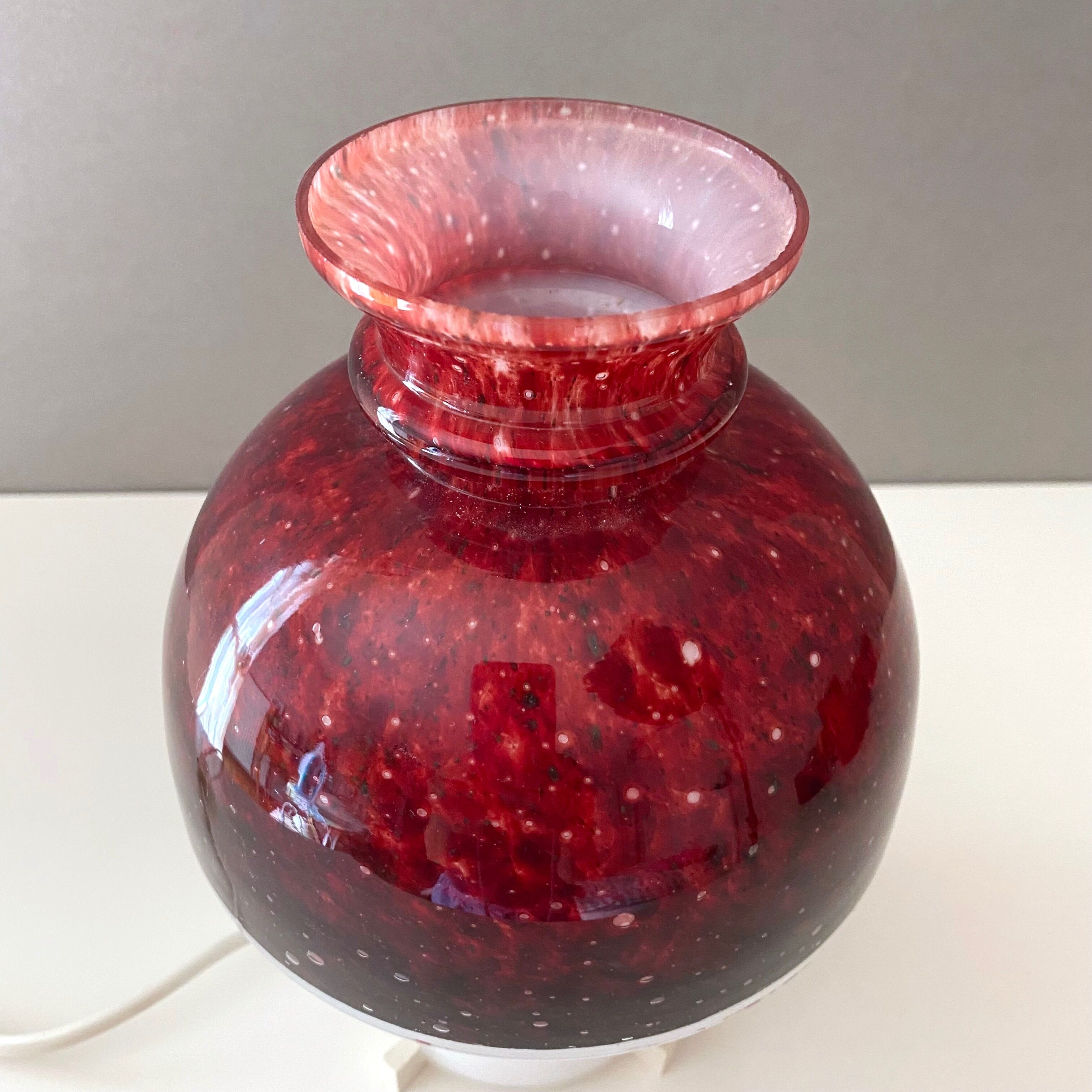 Mushroom lamp by Limburg Glashütte