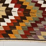 Multicolor Geometric Handmade Kilim Rug, 102x148Cm