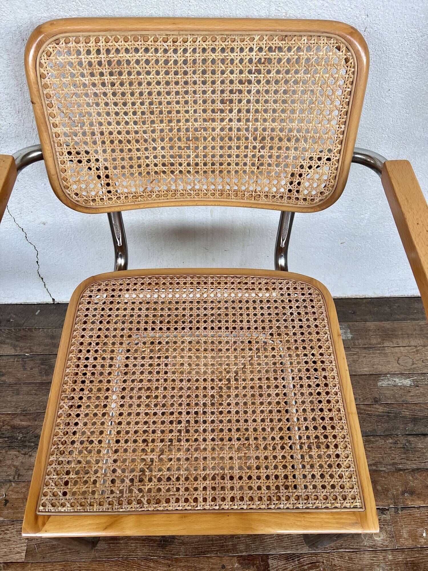 Pair of armchairs Marcel Breuer b32 S64 cessa made in italy vintage