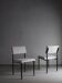 White boucle black metal chairs | Kembo | Netherlands | 1960s