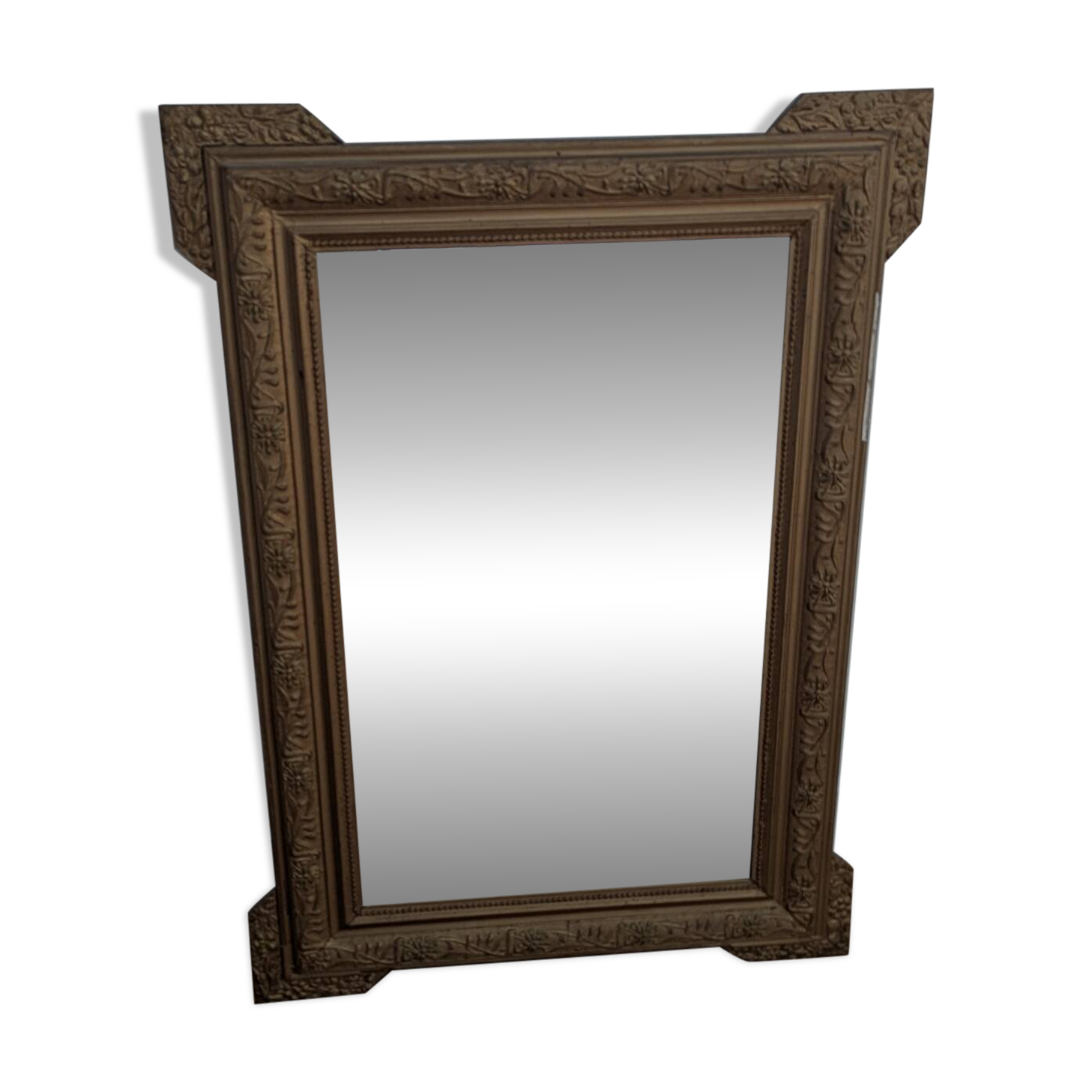 Golden mirror, 19th century.