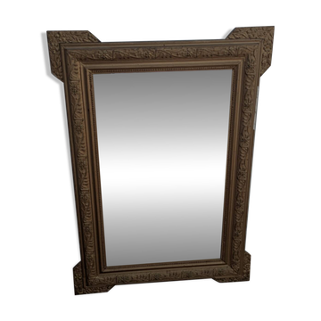 Golden mirror, 19th century.