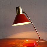 Vintage Red Table Lamp made by AKA Germany, 1960