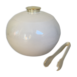 Old white ball ice bucket