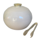 Old white ball ice bucket