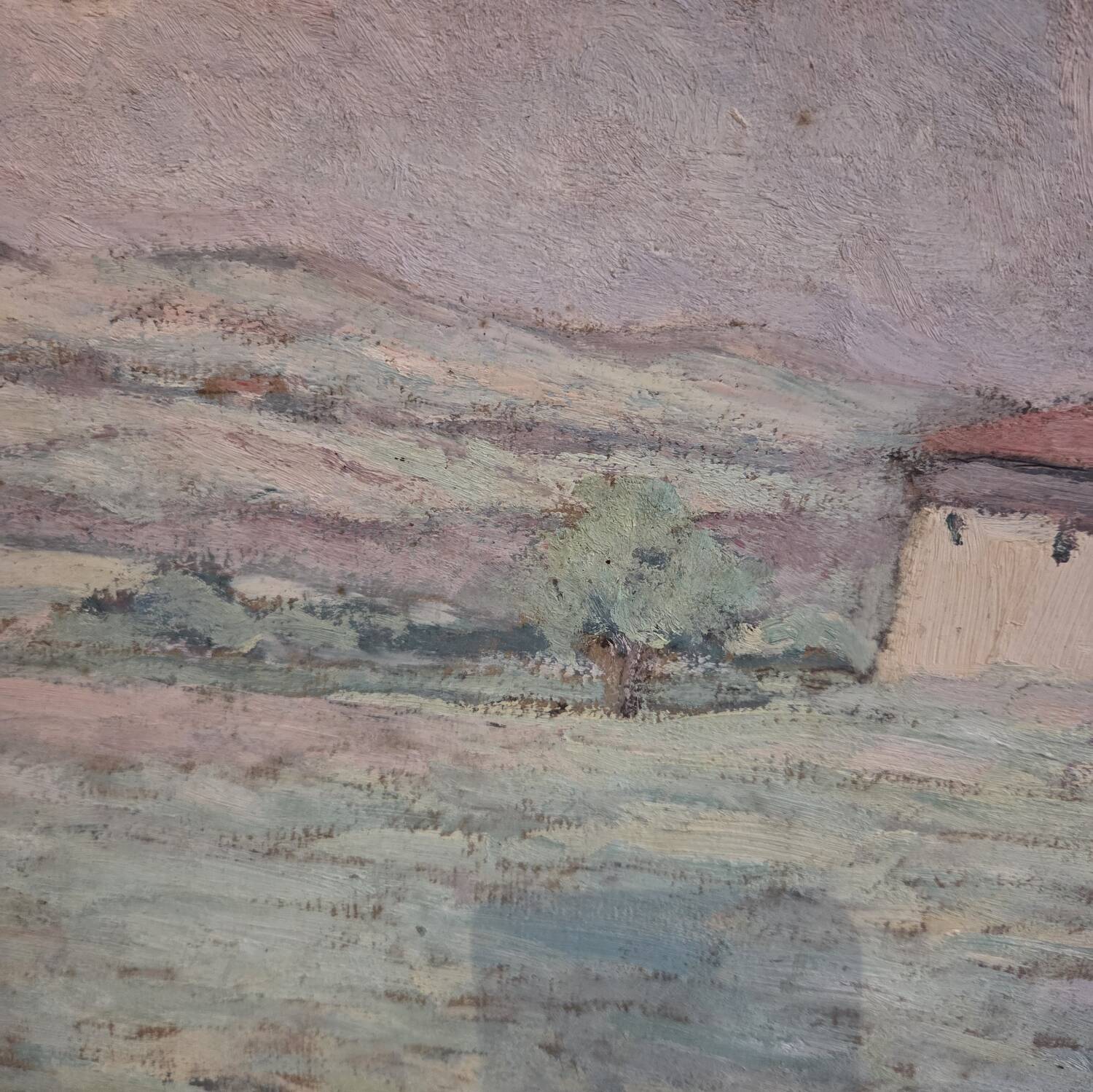 Double-sided painting on cardboard