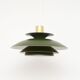 Lampe scandinave, vert bouteille, années 1970