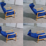 Recliner Chair long 50 years flesh lounge style kofod larsen Sven Ivar Dysthe