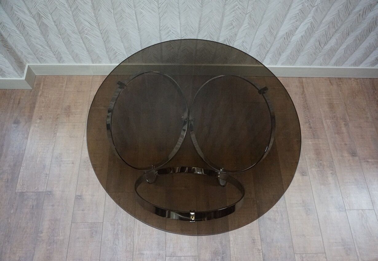 Mid-Century Space Age Round Coffee Table by Knut Hesterberg, 1960s