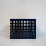 Scatola in metallo blu, anni '70