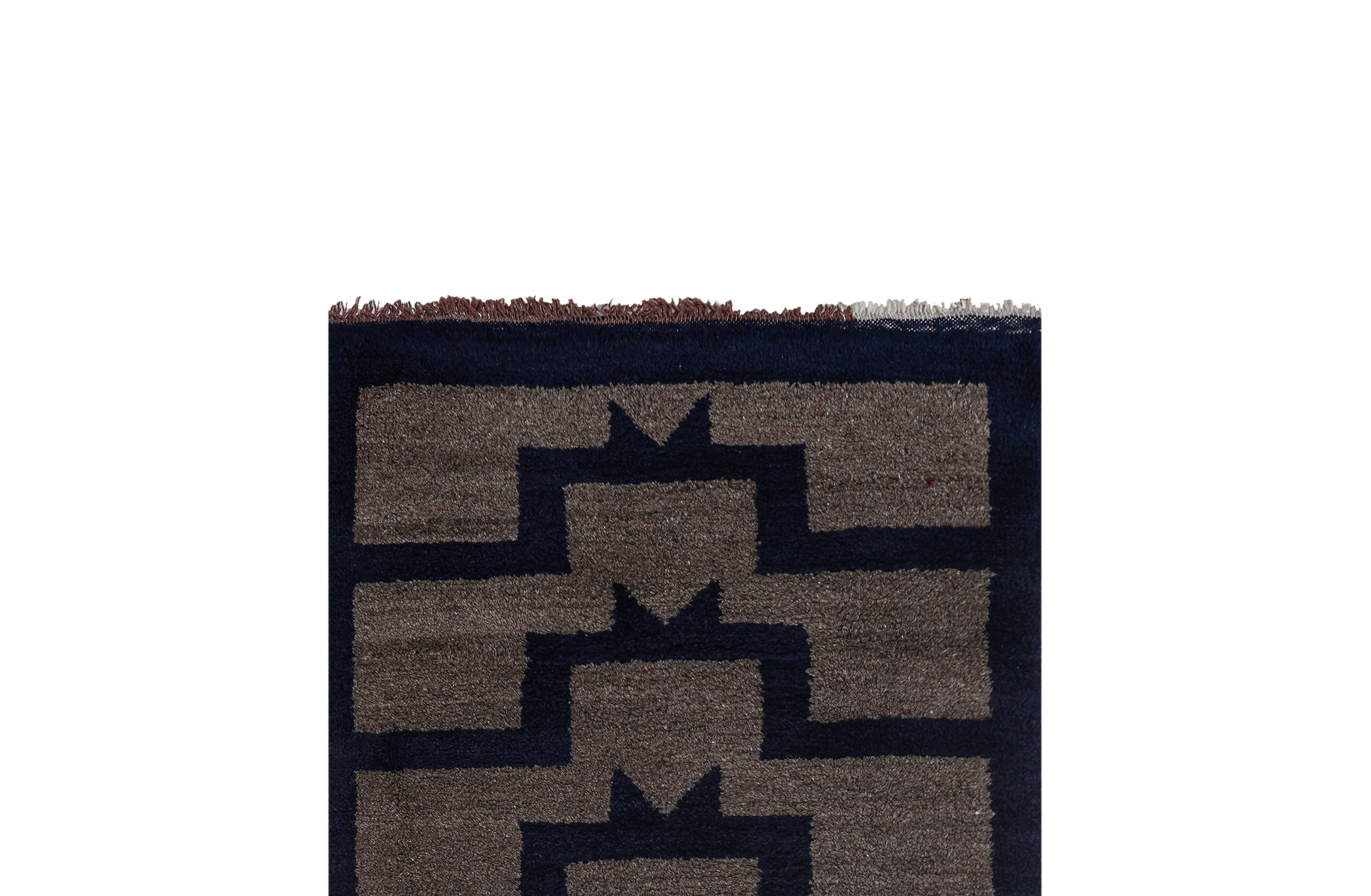 Vintage Turkish Oushak Handwoven Rug 85x195 cm