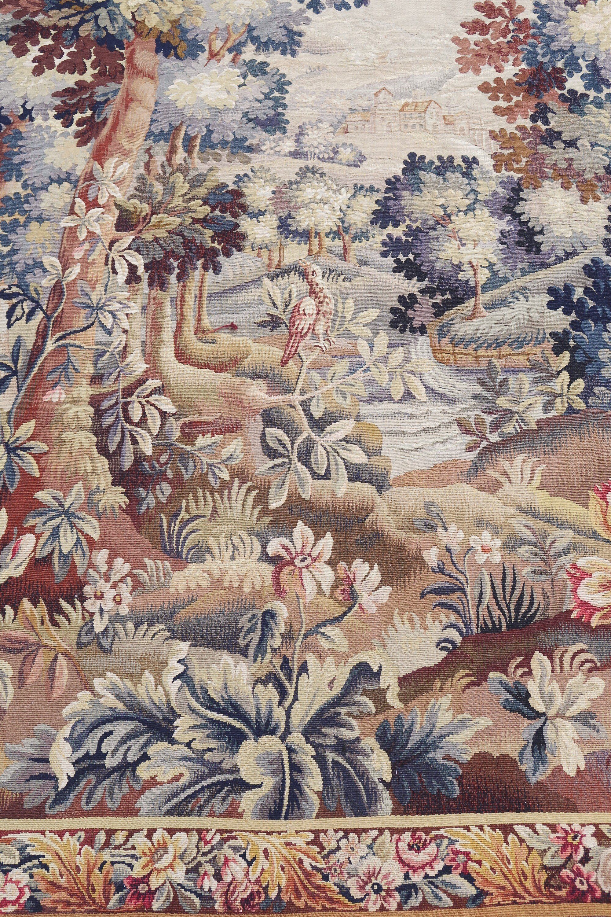 French tapestry Aubusson 19th century