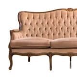 Canapé ancien, baroque style Louis XV