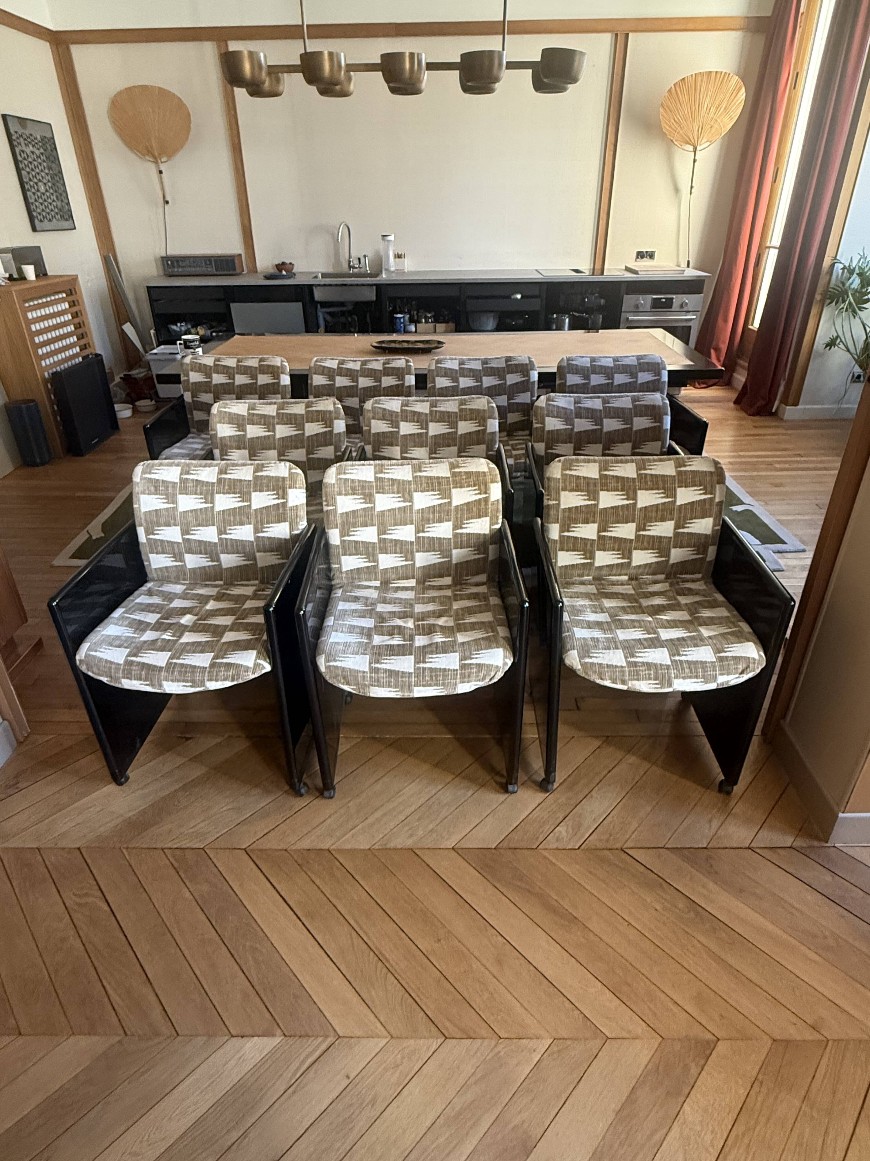 Fauteuils par Kazuhide Takahama pour Studio Simon, 1970s, Set de 10