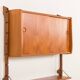 Scandinavian home office teak wall unit model Ergo by John Texmon, Norway
