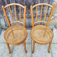Pair of canned bistro chairs, J. Kohn early twentieth century.
